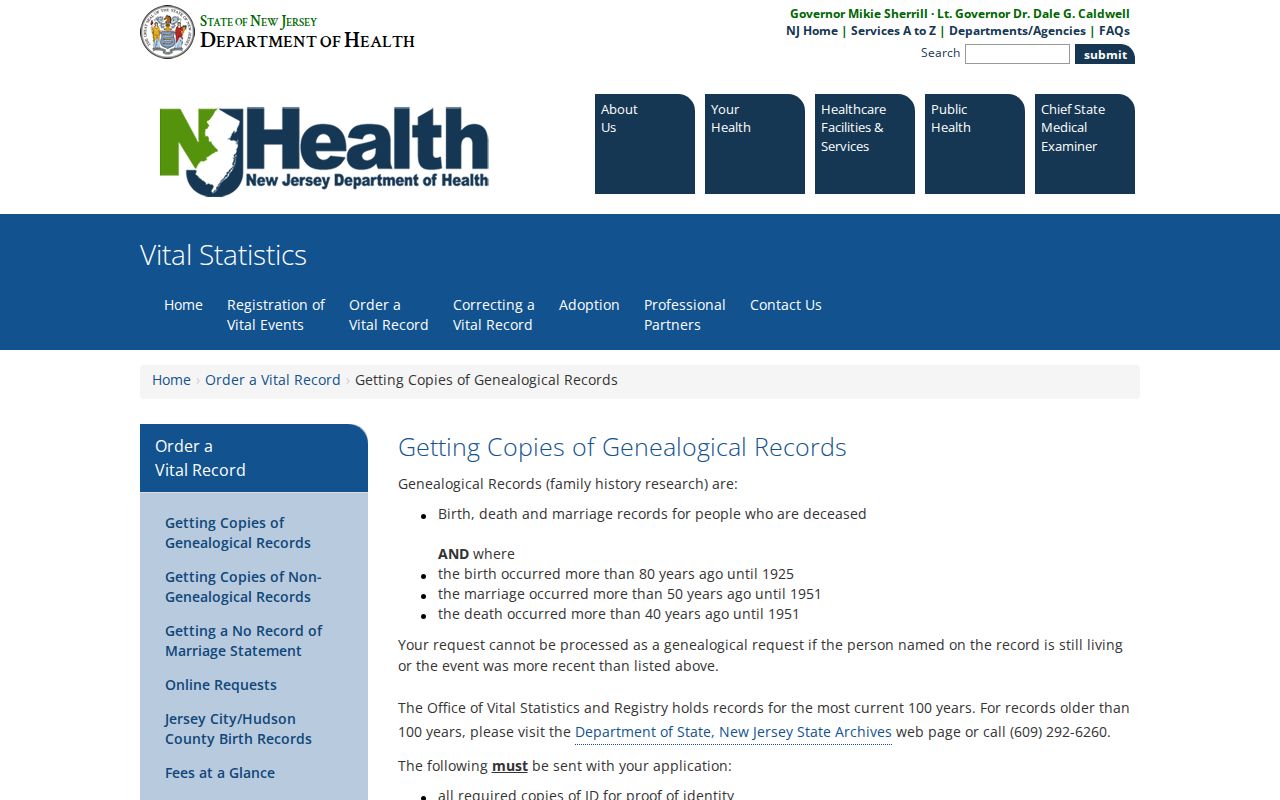 Ocean County resident lookup reference to New Jersey genealogical vital records